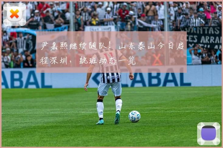 尹嘉熙继续随队！山东泰山今日启程深圳，航班动态一览